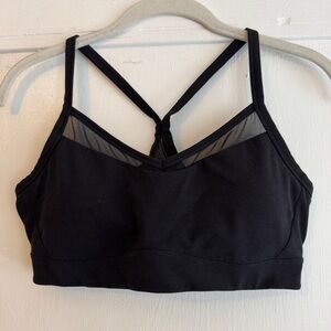 Athleta Vital Mesh Bra A-C Black Size Medium